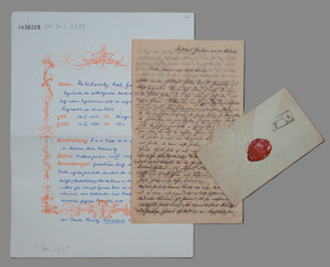 Lot 2567, Auction  126, Rokitansky, Karl Freiherr von, Brief an seine Familie. 1849