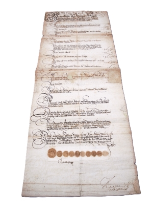 Los 2591 - Krain, Herzogtum - Kaiserliche Zoll-Verordnung für St. Johannes bei Tybein in Krain. 1644 - 1 - thumb