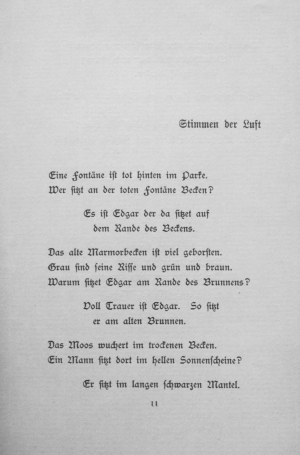 Los 3041 - Cassirer, Fritz - Edgar. Gedichte.  - 1 - thumb