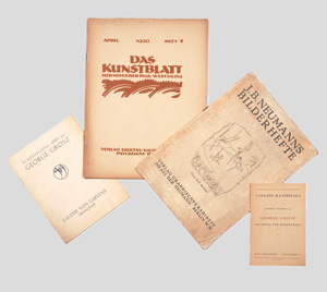Los 3143 - Grosz, George - Konvolut von 4 Broschüren. 1920-1947 - 0 - thumb