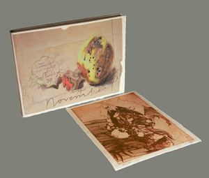 Lot 3188, Auction  126, Janssen, Horst, November, 2. Auflage. Mit sepraater signierter Originalradierung - 100 Ex.