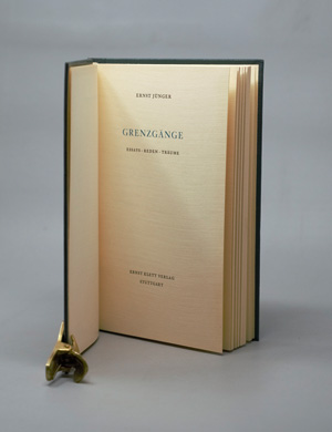 Lot 3227, Auction  126, Jünger, Ernst, Grenzgänge. OLeder. Stuttgart 1966. - Erste Ausgabe. - 300 signierte Exemplare