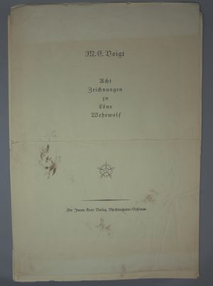 Los 3393 - Voigt, Marie Elisabeth - Acht Zeichnungen zu Löns Wehrwolf - 1 - thumb