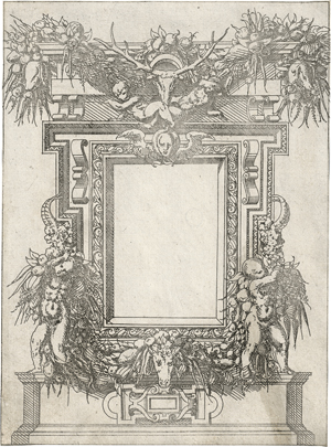 Lot 5007, Auction  126, Androuet du Cerceau, Jacques, Petits Cartouches de Fontainebleau