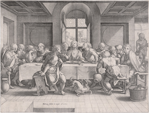 Lot 5126, Auction  126, Goltzius, Hendrick, Das letzte Abendmahl