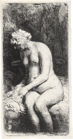 Los 5203 - Rembrandt Harmensz. van Rijn - Nackte Frau im Freien, mit den Füßen im Wasser - 0 - thumb