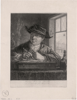 Los 5329 - Schmidt, Georg Friedrich - Selbstporträt Georg Friedrich Schmidt (mit der Spinne) - 0 - thumb