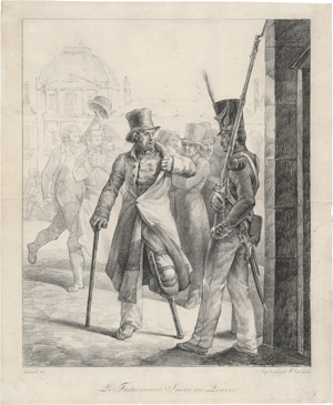 Lot 5362, Auction  126, Géricault, Théodore, Le Fonctionaire Suisse au Louvre