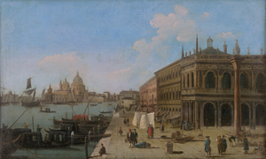 Los 6034 - Bison, Giuseppe Bernardino - Blick von der Piazzetta auf den Canale Grande und Santa Maria della Salute - 0 - thumb