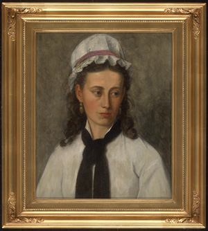 Los 6160 - Ilsted, Peter - Bildnis einer jungen Frau mit Haube - 1 - thumb