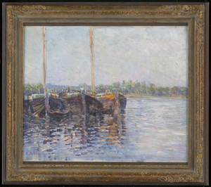 Los 6197 - Pottner, Emil - Lastkähne am Kai auf der Havel in Petzow bei Potsdam - 1 - thumb