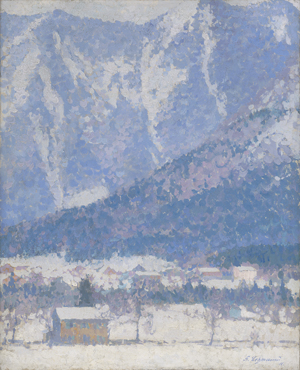 Los 6216 - Lehmann, Gustav - Dorf in winterlicher Vorgebirgslandschaft - 0 - thumb