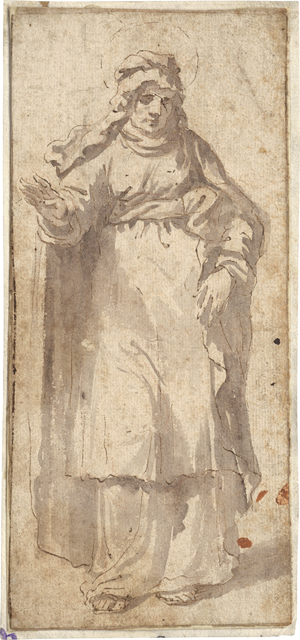 Lot 6516, Auction  126, Italienisch, 17. Jh. Die hl. Anna, stehend