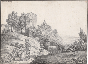 Lot 6662, Auction  126, Neher, Michael, Blick auf Castel Gandolfo