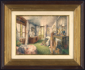 Los 6721 - Französisch - 19. Jh. Kleiner Salon im Stil Napoléon III. mit Blick in einen Wintergarten - 1 - thumb