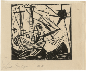 Lot 7059, Auction  126, Feininger, Lyonel, Das Schiff (mit Sonne)