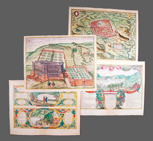 Lot 144, Auction  127, Hogenberg, Frans und Braun, Georg, 6 Ansichten italienischer Städte. Kolorierte Kupferstiche aus "Civitates Orbis Terrarum"
