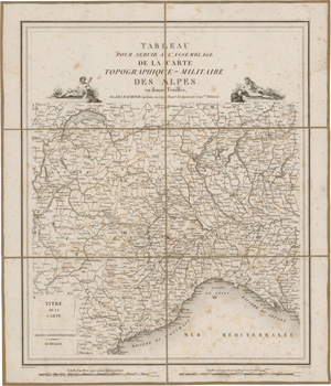 Lot 175, Auction  127, Raymond, J. B. S. und Italien, Carte topographique militaire des Alpes