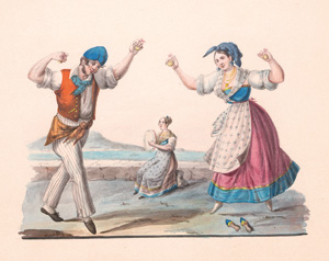 Lot 441, Auction  127, Vito, Michele de, 4 Kostümstudien italienischer Trachten