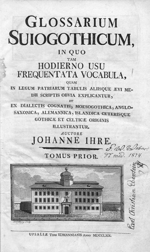 Lot 572, Auction  127, Ihre, Johan, Glossarium Suiogothicum