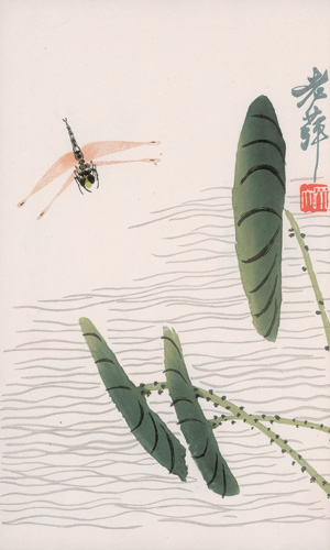 Lot 649, Auction  127, Qi Baishi, Rong Bao zhai xin ji shi jian pu. 2 chinesische Blockbücher 
