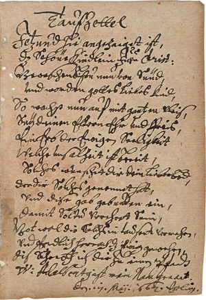 Los 1034 - Hostauer Judeneid - Deutsche Handschrift auf Papier. 7 S. auf 4 Bl. 14-18 Zeilen - 1 - thumb