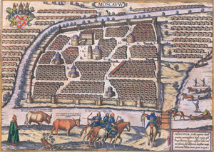 Lot 1094, Auction  127, Braun, Georg und Franz Hogenberg, Moscauw. Moscovia, urbs, regionis eiusde nominis metropolitica, duplo maior, qua Praga Boiemiae