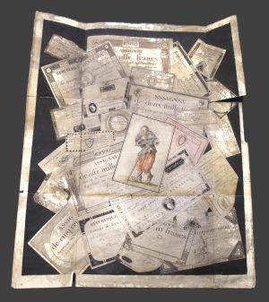 Los 1280 - Hunin, Joseph - Trompe l'Oeil with French Assignats - 1 - thumb