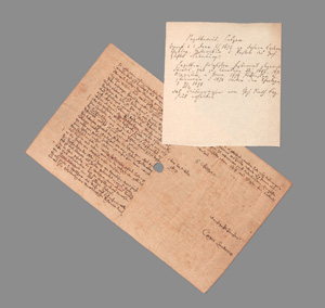 Lot 2531, Auction  127, Sagittarius, Caspar, Brief an Johannes Lader. 1675