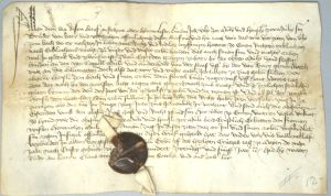 Los 2604 - Zug am Zuger See - Schuldbeurkundung. Deutsch-schweizer Urkunde in schwarzbrauner Kanzlei-Bastarda auf Pergament. - 1 - thumb