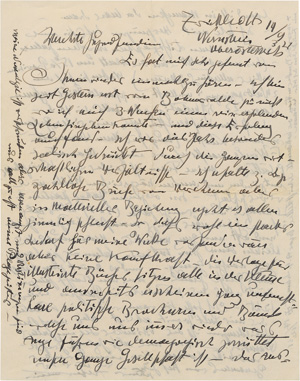 Lot 2611, Auction  127, Kubin, Alfred, 2 Briefe und 1 Postkarte an Mizi Klein-Gierth. 1933-1935