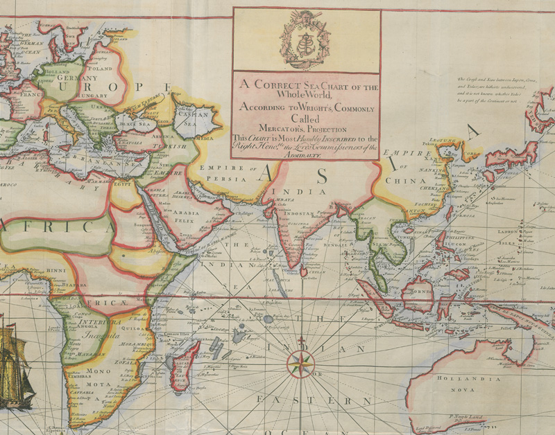 Lot 35, Auction 127, Senex, John, A correct sea chart of the whole world