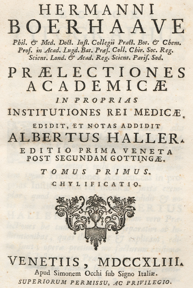 Lot 302, Auction 127, Boerhaave, Herman, Praelectiones academicae