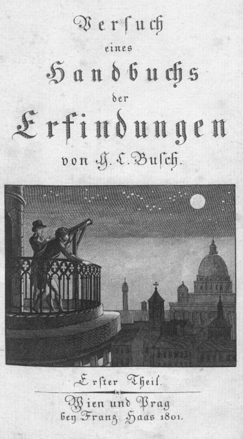 Lot 384, Auction 127, Busch, Gabriel Christoph Benjamin, Versuch eines Handbuchs der Erfindungen