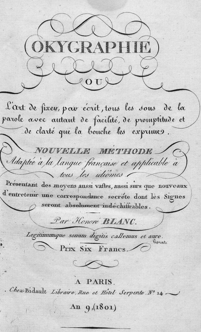 Lot 447, Auction  127, Blanc, Honoré und , Okygraphie