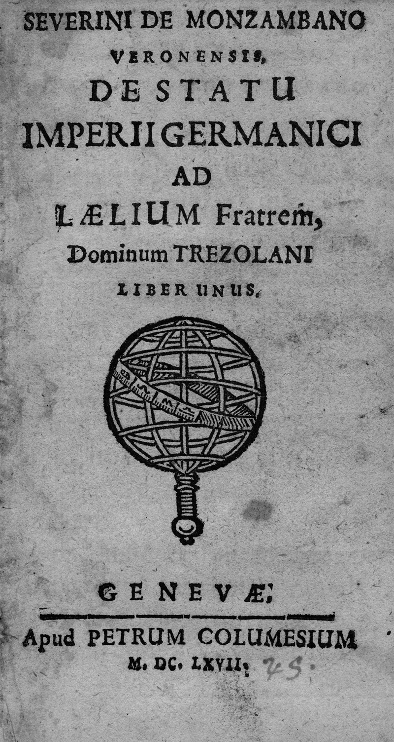 Lot 541, Auction 127, Pufendorf, Samuel von, De statu imperii Germanic