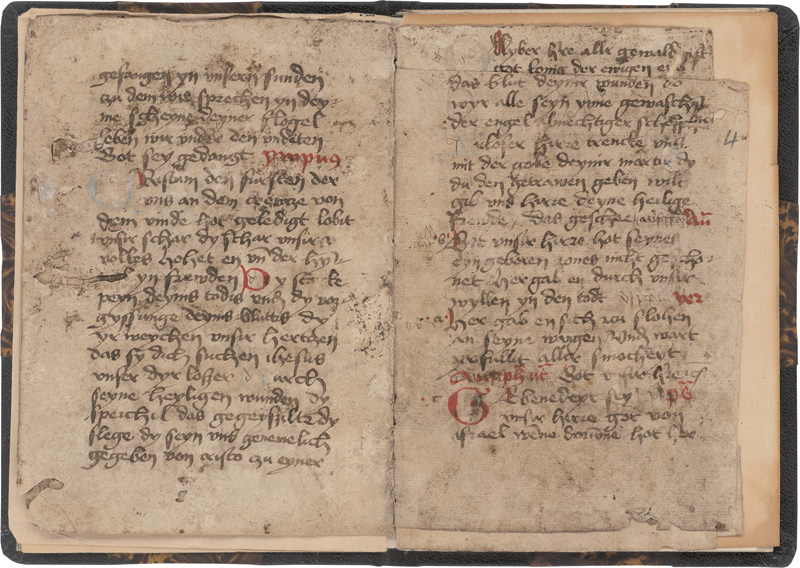 Lot 1012, Auction 127, Passionalsbrevier, Umfangreiches Fragment aus einer spätmittelalterlichen Gebetshandschrift