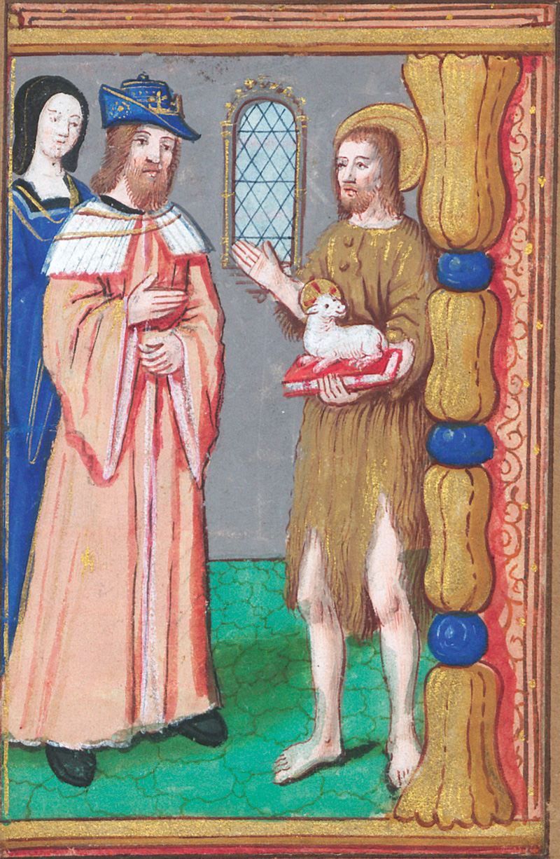 Lot 1023, Auction 127, Ecclesia militans, Stundenbuchminiaturen. 2 Miniaturmalereien in Gold und Farben auf Pergament