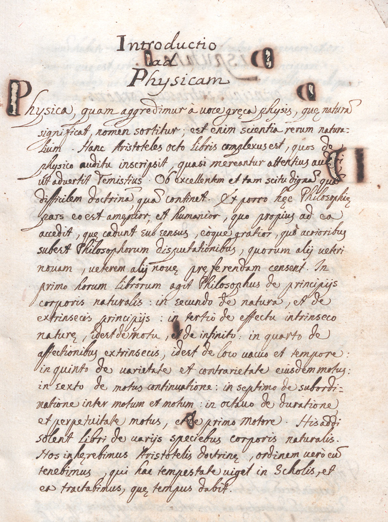 Lot 1035, Auction  127, Fogaccia, Gaetano, Conclusiones physico-metaphysice plurium auctorum 