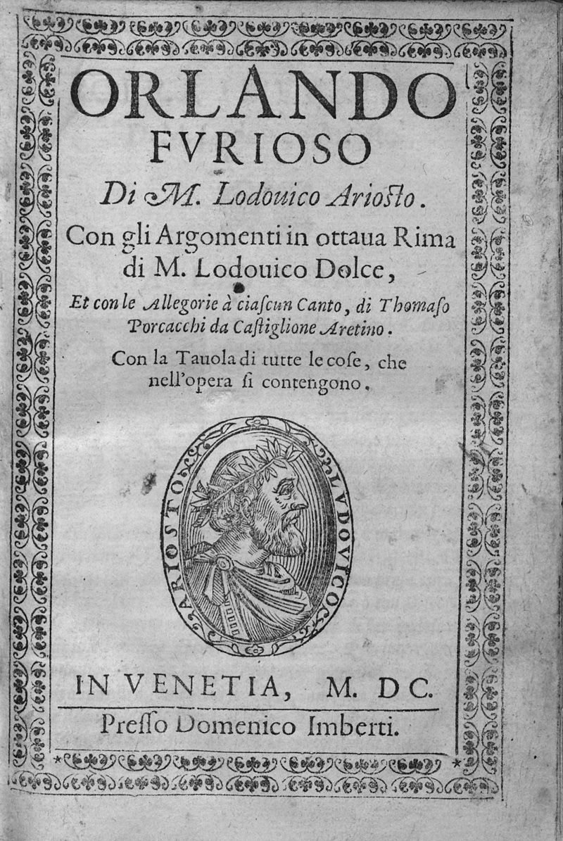 Lot 1074, Auction 127, Ariosto, Lodovico, Orlando Furioso