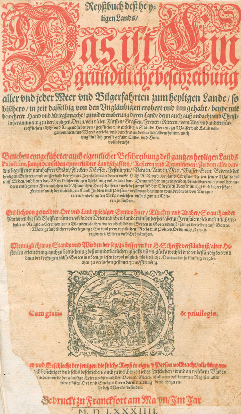 Lot 1119, Auction 127, Feyerabend, Sigmund, Reyßbuch dess heyligen Lands