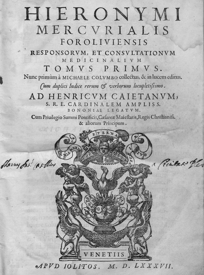 Lot 1166, Auction 127, Mercurialis, Hieronymus, Responsorum, et consultationum medicinalium + Beiband
