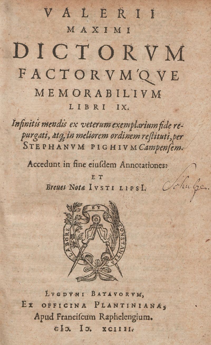 Lot 1207, Auction 127, Valerius Maximus, Dictorum factorumque memorabilium libri IX