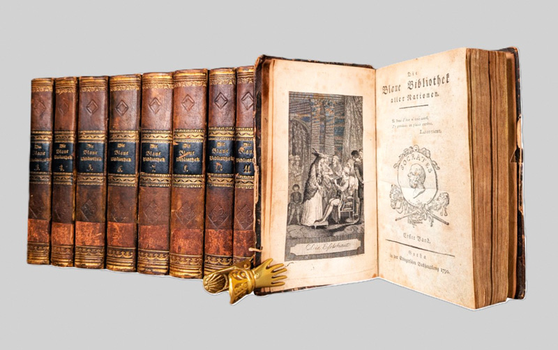 Lot 2011, Auction 127, Bertuch, Friedrich Justin, Die Blaue Bibliothek aller Nationen