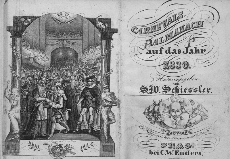 Lot 2016, Auction 127, Carnevals-Almanach auf das Jahr 1830, Herausgegeben von S. W. Schiessler