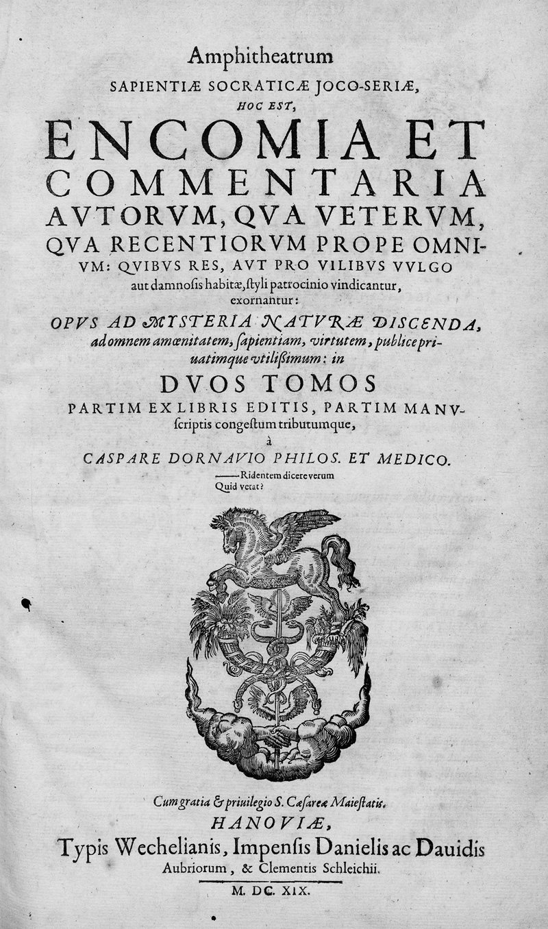 Lot 2024, Auction 127, Dornavius, Caspar, Amphitheatrum sapientiae socraticae