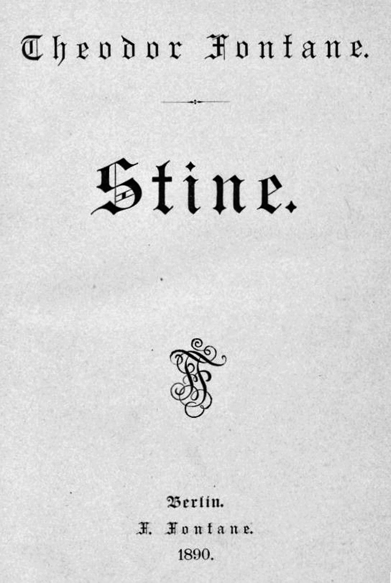 Lot 2038, Auction 127, Fontane, Theodor, Stine