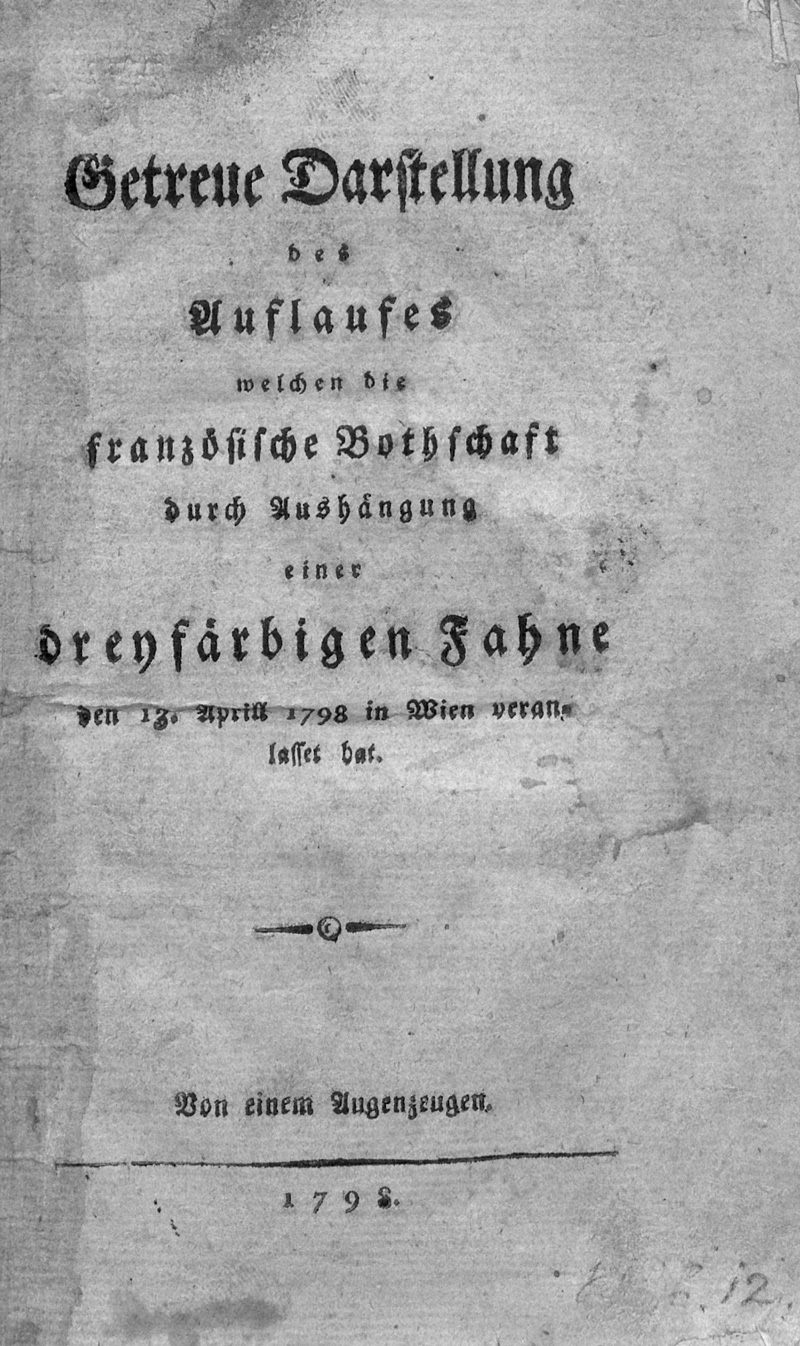 Lot 2042, Auction 127, Glave-Kolbielski, Karol Fryderyk, Getreue Darstellung des Auflaufes in Wien