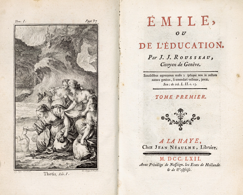 Lot 2139, Auction 127, Rousseau, Jean-Jacques, Émile, ou de l'éducation