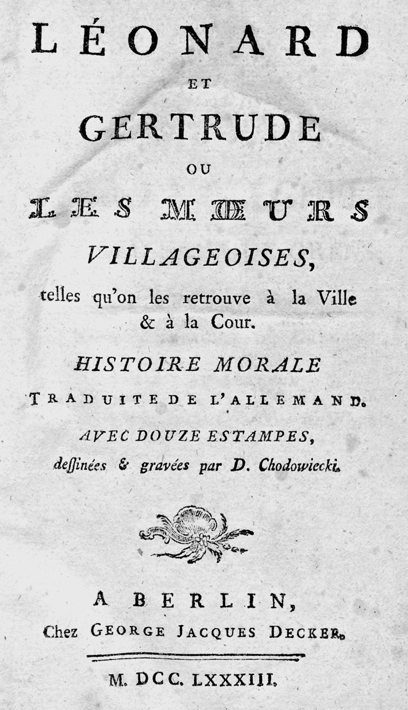 Lot 2199, Auction 127, Pestalozzi, Johann Heinrich, Léonard et Gertrude